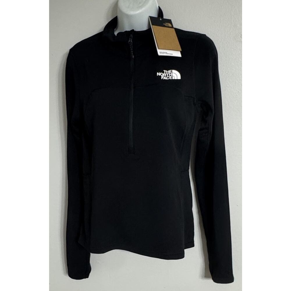 The North Face Sunriser 1/4 Zip Pullover Women's Small Reflective Shirt New Slim